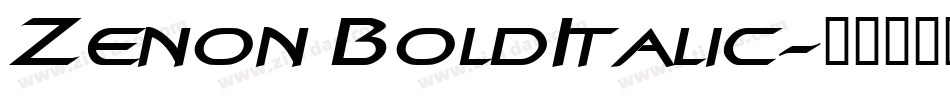 Zenon BoldItalic字体转换